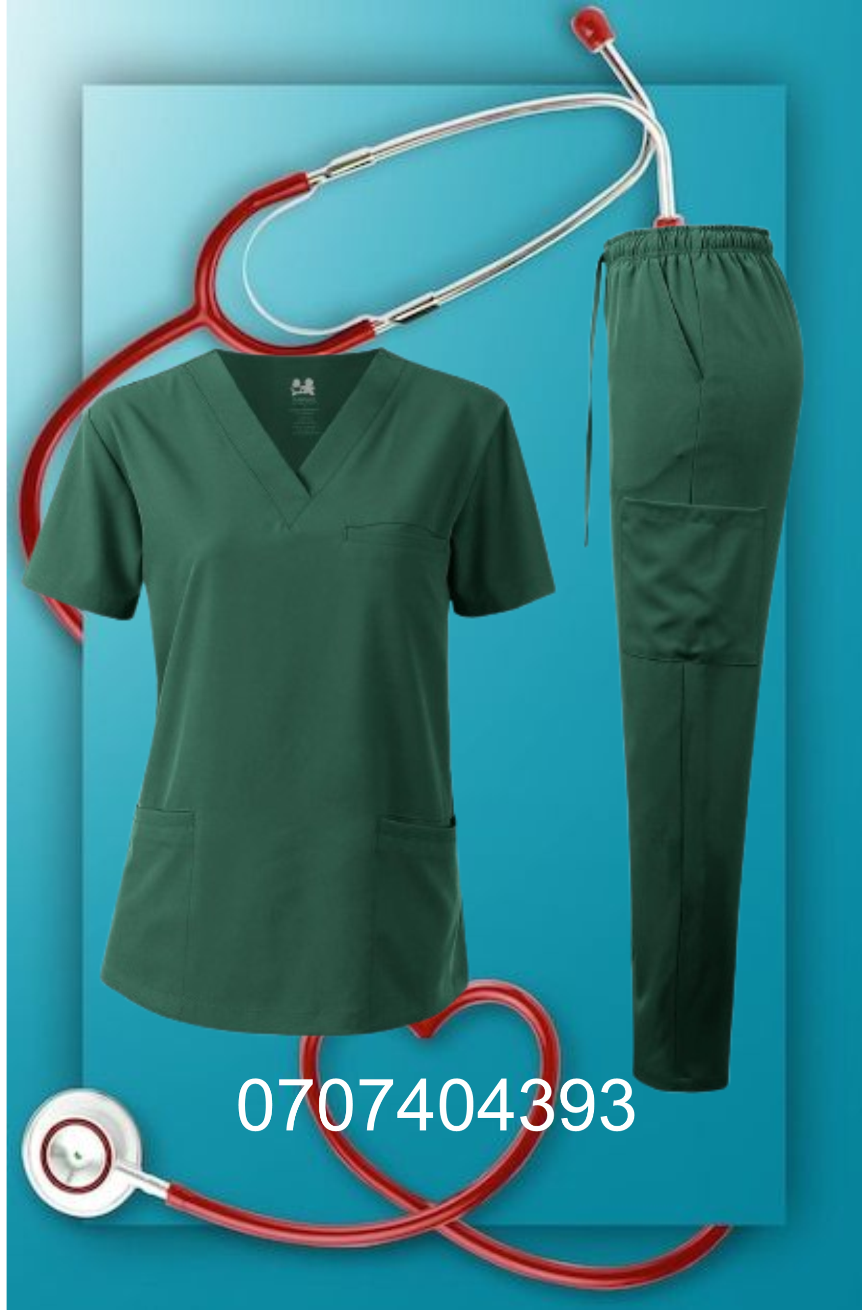 Hunters Green Scrubs Uniforms – Hunters Green Cross Neck Scrubs